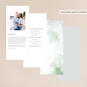 "Maya Rustica" - Wedding Programs in Rose by Petra Kern - Back of Card Options