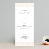 "Textured Dots" - Wedding Programs in Blush by Emily Sabol Goss - Front