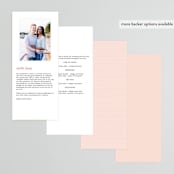 "Textured Dots" - Wedding Programs in Blush by Emily Sabol Goss - Back of Card Options