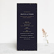 "Magical Day" - Wedding Programs in Navy by katrina gem - Front