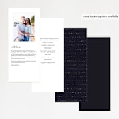 "Magical Day" - Wedding Programs in Navy by katrina gem - Back of Card Options