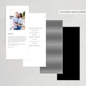 "Ordered Grace" - Wedding Programs in Snow by That Girl Press - Back of Card Options