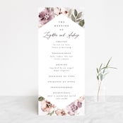"Fancifully" - Wedding Programs in Dust Mauve by Everett Paper Goods - Front