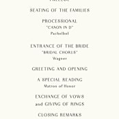 "Rural Romance" - Wedding Programs in Leaf by Chris Griffith - Detail