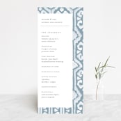 "Painted Ikat" - Wedding Programs in Frost by Liz Conley - Front