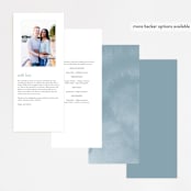 "Painted Ikat" - Wedding Programs in Frost by Liz Conley - Back of Card Options