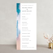 "Sand & Sun" - Wedding Programs in Ocean by Nicole Walsh - Front