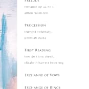 "Sand & Sun" - Wedding Programs in Ocean by Nicole Walsh - Detail