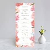"Peony Gardens" - Wedding Programs in Peony by Inna Moreva - Front