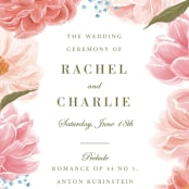"Peony Gardens" - Wedding Programs in Peony by Inna Moreva - Detail