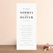 "Bold Love" - Wedding Programs in Antique by Brandy Folse - Front