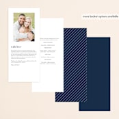 "Bold Love" - Wedding Programs in Antique by Brandy Folse - Back of Card Options