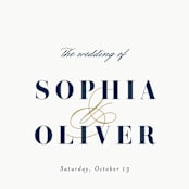 "Bold Love" - Wedding Programs in Antique by Brandy Folse - Detail