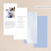 "muted mountains" - Wedding Programs in Splendid Day by Deborah Chou - Back of Card Options