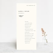 "Modern Bliss" - Wedding Programs in Cream by Elly - Front