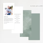"Modern Bliss" - Wedding Programs in Cream by Elly - Back of Card Options