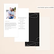 "Fountain Pen" - Wedding Programs in Creme by Erin L. Wilson - Back of Card Options