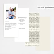 "mudcloth wedding" - Wedding Programs in Cream by Erin Deegan - Back of Card Options