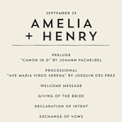 "mudcloth wedding" - Wedding Programs in Cream by Erin Deegan - Detail