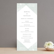"Elegantly Minimal" - Wedding Programs in Seafoam by itsjensworld - Front