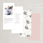 "Spring Botanicals" - Wedding Programs in Blush by Susan Moyal - Back of Card Options