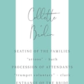 "Summer Palm" - Wedding Programs in Leaf by Baumbirdy - Detail