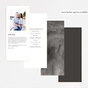 "Styled" - Wedding Programs in Fog by Pixel and Hank - Back of Card Options