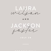 "Styled" - Wedding Programs in Fog by Pixel and Hank - Detail