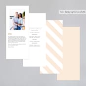"With Great Joy" - Wedding Programs in Peach by Up Up Creative - Back of Card Options