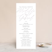 "Cummings" - Wedding Programs in Cotton by Amy Kross - Front