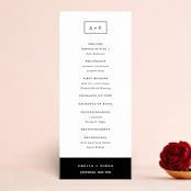 "Elemental" - Wedding Programs in Cloud by Snow and Ivy - Front
