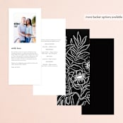 "Elemental" - Wedding Programs in Cloud by Snow and Ivy - Back of Card Options