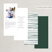 "Clearing" - Wedding Programs in Leaf by Alethea and Ruth - Back of Card Options