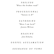 "Clearing" - Wedding Programs in Leaf by Alethea and Ruth - Detail