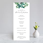 "Winter Bouquet" - Wedding Programs in Mist by Alethea and Ruth - Front