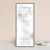 "rose drop" - Wedding Programs in Rose by Cass Imagines - Front