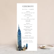 "Bold city" - Wedding Programs in Ivory by Cass Imagines - Front