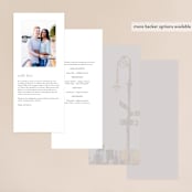 "Bold city" - Wedding Programs in Ivory by Cass Imagines - Back of Card Options