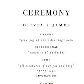 "Bold city" - Wedding Programs in Ivory by Cass Imagines - Detail