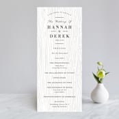 "Rustic Grain" - Wedding Programs in Ashwood by Oma N. Ramkhelawan - Front