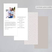 "Rustic Grain" - Wedding Programs in Ashwood by Oma N. Ramkhelawan - Back of Card Options