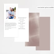 "plain paint" - Wedding Programs in Taupe by Phrosné Barwood - Back of Card Options