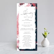 "living coral" - Wedding Programs in Coral by Phrosné Barwood - Front