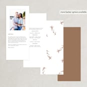 "ring box" - Wedding Programs in Sunset by Phrosné Barwood - Back of Card Options