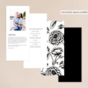 "Scripted Romance" - Wedding Programs in Classic by Katherine Moynagh - Back of Card Options