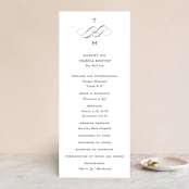"Enamored" - Wedding Programs in Obsidian by Kimberly FitzSimons - Front