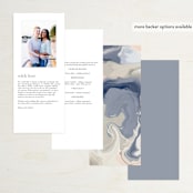 "marble majesty" - Wedding Programs in Mountain Range by Hooray Creative - Back of Card Options