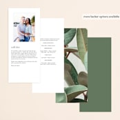 "Powder Room Florals" - Wedding Programs in Cream by Ariel Rutland - Back of Card Options