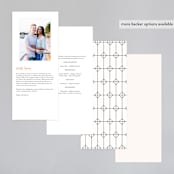 "Eternal" - Wedding Programs in Ecru by Carly Reed Walker - Back of Card Options