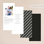"Heirloom" - Wedding Programs in Ink by Kimberly Morgan - Back of Card Options